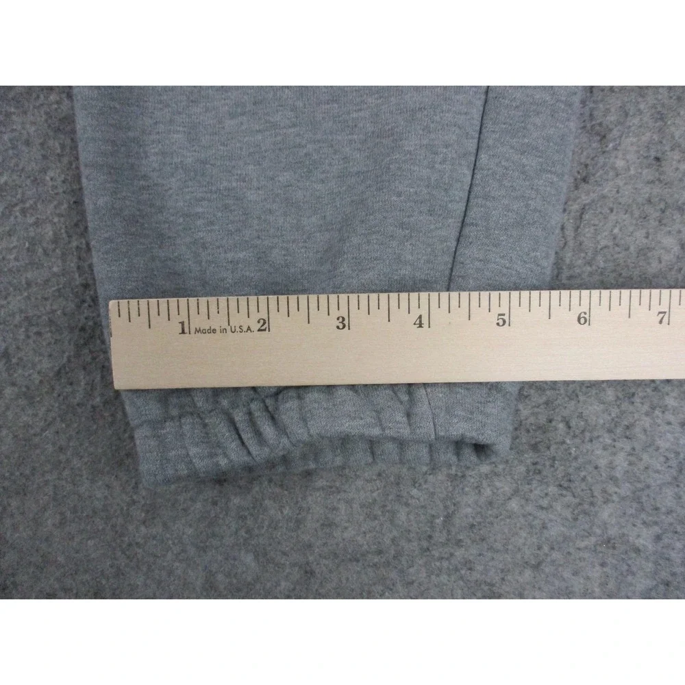 Jordan Pants Men Medium Gray Jumpman Jogger Fleece Drawstring Sweatpants Tapered